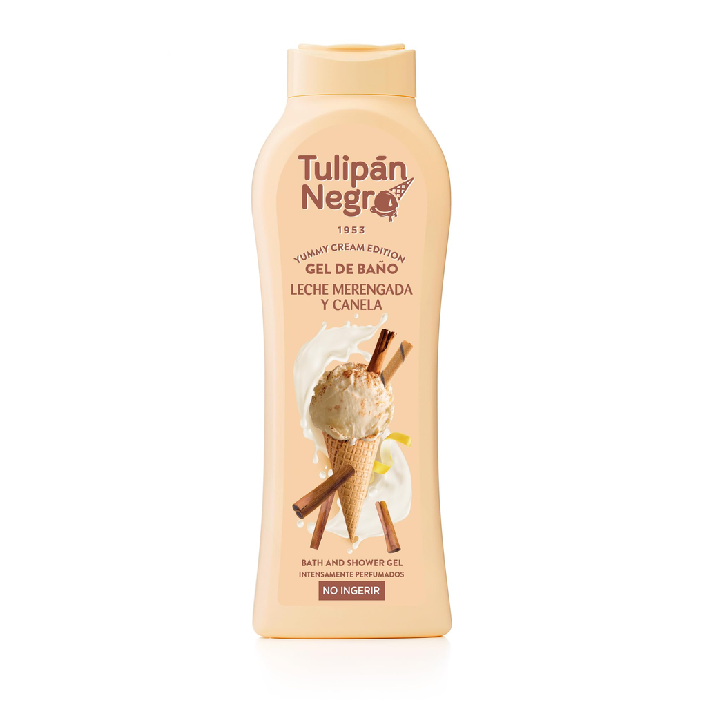 Gel Leche Merengada y Canela Tulipan Negro 650ml 
