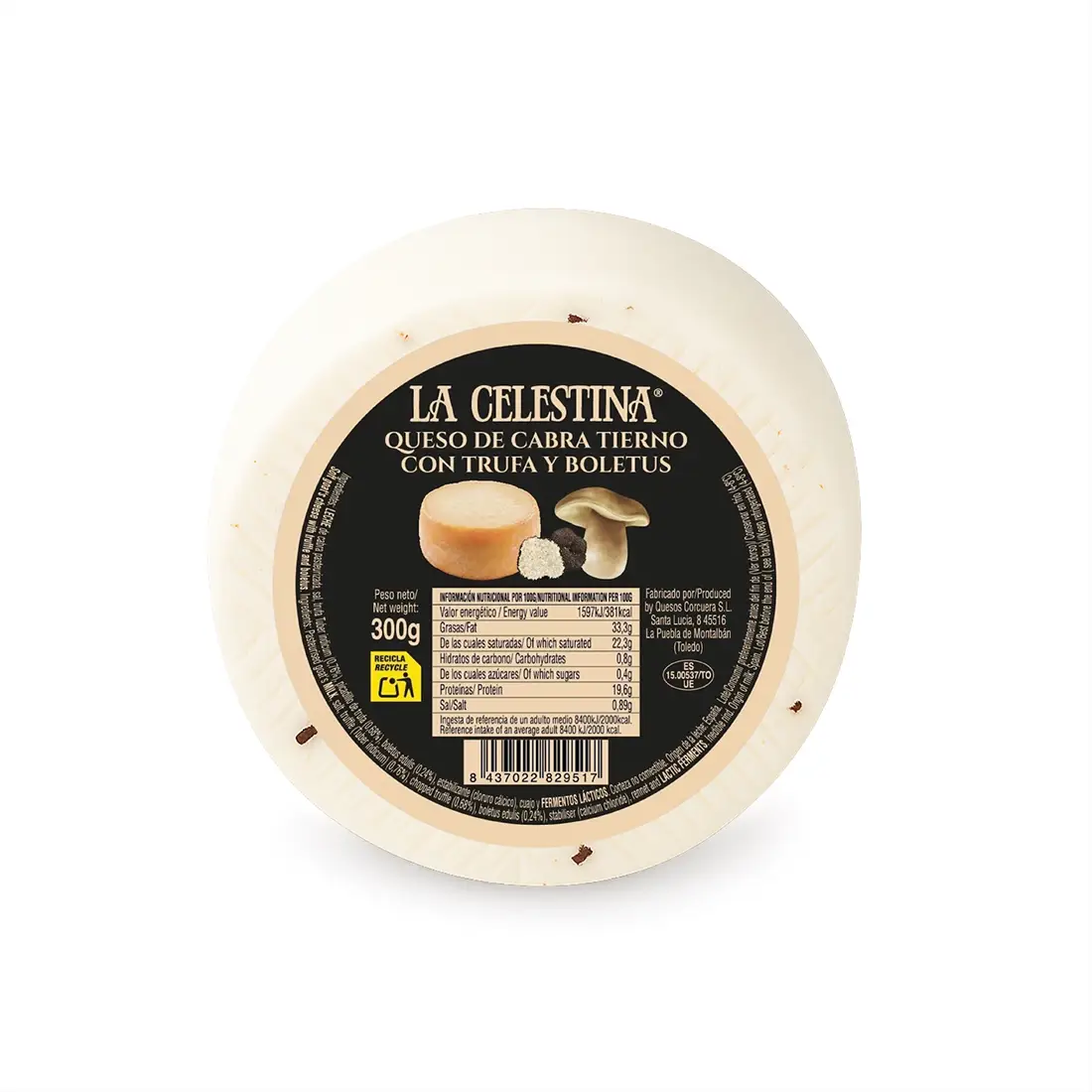 Fromage de chèvre truffe boletus 300g