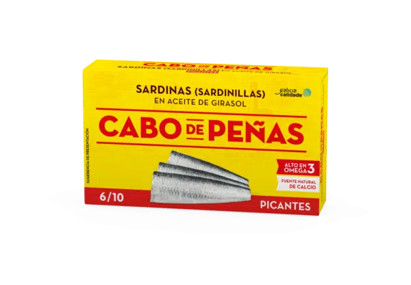 Petites sardines à l'huile d'olive piquantes CP