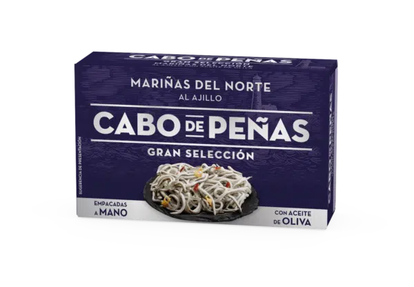 Angulas mariñas del norte al ajillo oliva CP