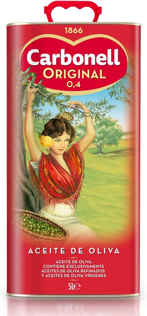 Huile d'olive CARBONELL 0,4° 5L