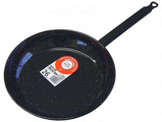Poêle émaillée avec manche 22cm