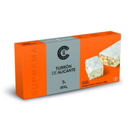 [NA00210] Turron Alicante sup CASTILLO DE 200g