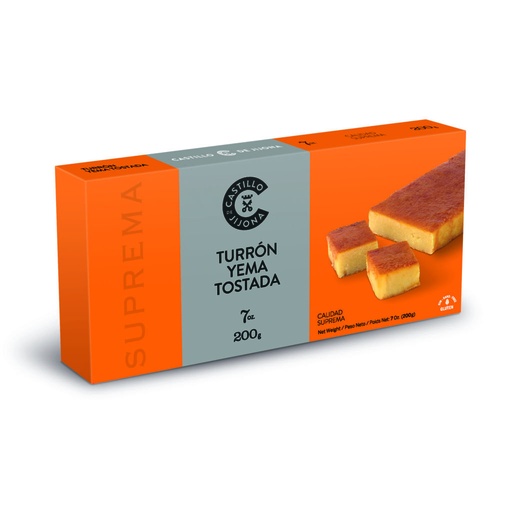 [NA00650G] Turron de Yema Tostada 200g CASTILLO DE JIJONA