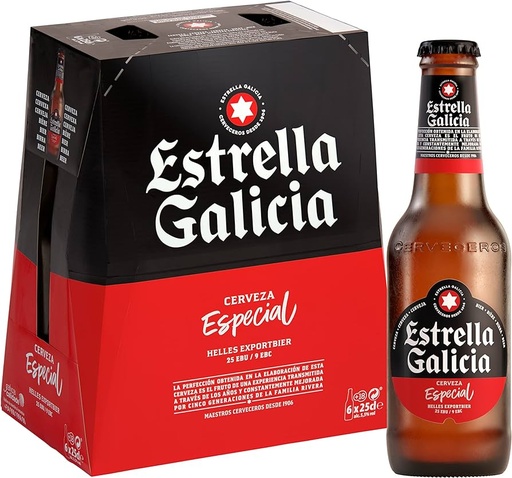 [00303B] Bière Estrella Galicia 6x25cl
