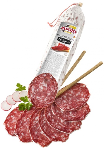 Saucisson Nobleza type rosette tranché El Pozo 