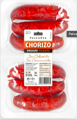 Chorizo frais pour griller piquant VRAC Palcarsa  